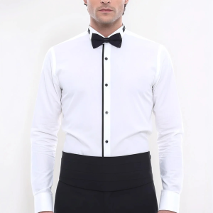 Cream Tuxedo Shirt