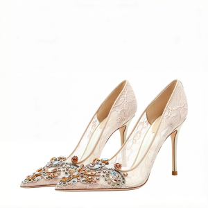Crystal High Heels Elegant Rhinestone
