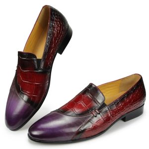Mix color Fashion Leather Shoes