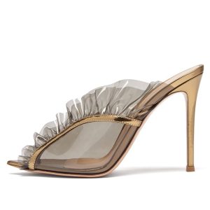Transparent Open/Peep High Heel shoes