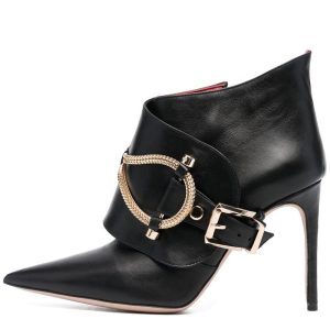 Wide Ankle High Heel Booties