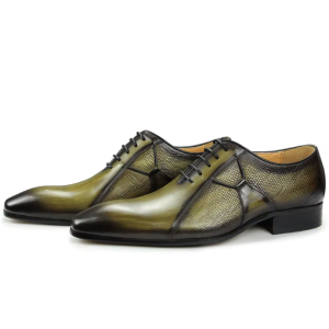 Green Classic Lace Oxford Business Style