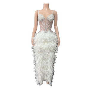 Elegant Cocktail Gown Luxury Fashion Dress