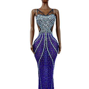 Purple Sexy Women's Clothing Floor-Length Evening Ball Gown